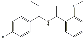 [1-(4-bromophenyl)propyl][1-(2-methoxyphenyl)ethyl]amine Struktur