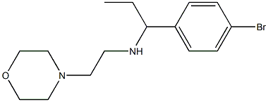 [1-(4-bromophenyl)propyl][2-(morpholin-4-yl)ethyl]amine,,结构式