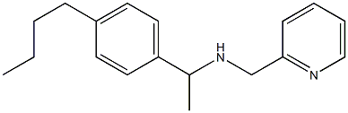 [1-(4-butylphenyl)ethyl](pyridin-2-ylmethyl)amine 化学構造式