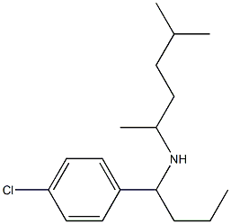 [1-(4-chlorophenyl)butyl](5-methylhexan-2-yl)amine,,结构式