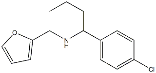 [1-(4-chlorophenyl)butyl](furan-2-ylmethyl)amine 结构式