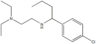 [1-(4-chlorophenyl)butyl][2-(diethylamino)ethyl]amine,,结构式