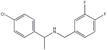 [1-(4-chlorophenyl)ethyl][(3,4-difluorophenyl)methyl]amine