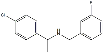 [1-(4-chlorophenyl)ethyl][(3-fluorophenyl)methyl]amine Structure