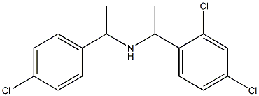 [1-(4-chlorophenyl)ethyl][1-(2,4-dichlorophenyl)ethyl]amine Structure