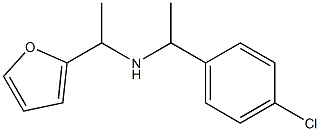 [1-(4-chlorophenyl)ethyl][1-(furan-2-yl)ethyl]amine Structure