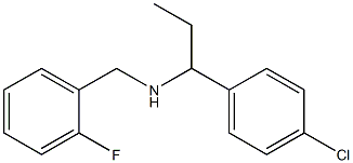 [1-(4-chlorophenyl)propyl][(2-fluorophenyl)methyl]amine 化学構造式
