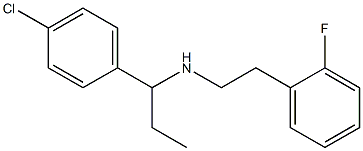 [1-(4-chlorophenyl)propyl][2-(2-fluorophenyl)ethyl]amine Structure