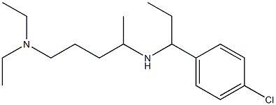 [1-(4-chlorophenyl)propyl][5-(diethylamino)pentan-2-yl]amine