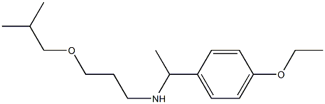 [1-(4-ethoxyphenyl)ethyl][3-(2-methylpropoxy)propyl]amine,,结构式