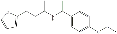 [1-(4-ethoxyphenyl)ethyl][4-(furan-2-yl)butan-2-yl]amine Structure