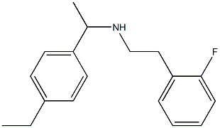 [1-(4-ethylphenyl)ethyl][2-(2-fluorophenyl)ethyl]amine Structure
