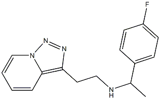 [1-(4-fluorophenyl)ethyl](2-{[1,2,4]triazolo[3,4-a]pyridin-3-yl}ethyl)amine Structure