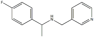 [1-(4-fluorophenyl)ethyl](pyridin-3-ylmethyl)amine 化学構造式