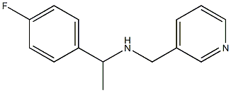 [1-(4-fluorophenyl)ethyl](pyridin-3-ylmethyl)amine,,结构式