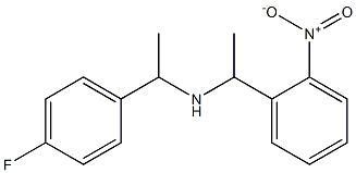 [1-(4-fluorophenyl)ethyl][1-(2-nitrophenyl)ethyl]amine 结构式