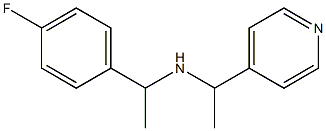 [1-(4-fluorophenyl)ethyl][1-(pyridin-4-yl)ethyl]amine Structure