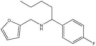 [1-(4-fluorophenyl)pentyl](furan-2-ylmethyl)amine Structure