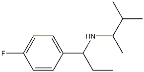 [1-(4-fluorophenyl)propyl](3-methylbutan-2-yl)amine,,结构式