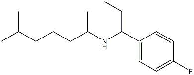 [1-(4-fluorophenyl)propyl](6-methylheptan-2-yl)amine 结构式