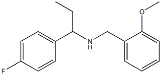 [1-(4-fluorophenyl)propyl][(2-methoxyphenyl)methyl]amine Structure