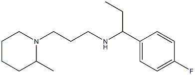 [1-(4-fluorophenyl)propyl][3-(2-methylpiperidin-1-yl)propyl]amine Structure