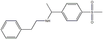 [1-(4-methanesulfonylphenyl)ethyl](2-phenylethyl)amine,,结构式