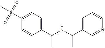 [1-(4-methanesulfonylphenyl)ethyl][1-(pyridin-3-yl)ethyl]amine Struktur