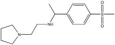 [1-(4-methanesulfonylphenyl)ethyl][2-(pyrrolidin-1-yl)ethyl]amine 化学構造式