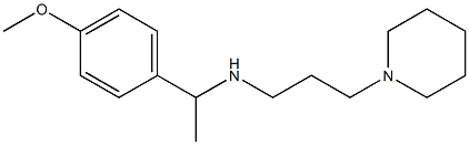 [1-(4-methoxyphenyl)ethyl][3-(piperidin-1-yl)propyl]amine Structure