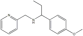 [1-(4-methoxyphenyl)propyl](pyridin-2-ylmethyl)amine 结构式