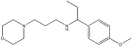 [1-(4-methoxyphenyl)propyl][3-(morpholin-4-yl)propyl]amine Struktur