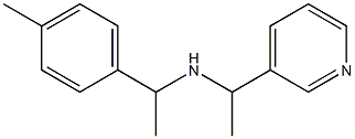 [1-(4-methylphenyl)ethyl][1-(pyridin-3-yl)ethyl]amine Struktur