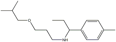 [1-(4-methylphenyl)propyl][3-(2-methylpropoxy)propyl]amine 结构式