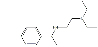 [1-(4-tert-butylphenyl)ethyl][2-(diethylamino)ethyl]amine 化学構造式