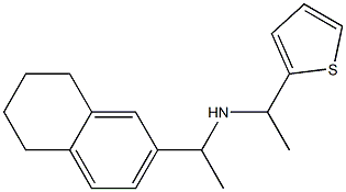 [1-(5,6,7,8-tetrahydronaphthalen-2-yl)ethyl][1-(thiophen-2-yl)ethyl]amine Structure