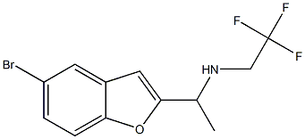 [1-(5-bromo-1-benzofuran-2-yl)ethyl](2,2,2-trifluoroethyl)amine|