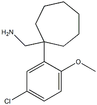 [1-(5-chloro-2-methoxyphenyl)cycloheptyl]methanamine,,结构式