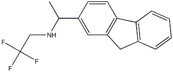 [1-(9H-fluoren-2-yl)ethyl](2,2,2-trifluoroethyl)amine 化学構造式