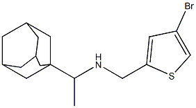 [1-(adamantan-1-yl)ethyl][(4-bromothiophen-2-yl)methyl]amine Struktur