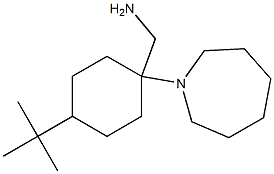 [1-(azepan-1-yl)-4-tert-butylcyclohexyl]methanamine Struktur