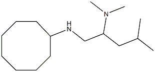 [1-(cyclooctylamino)-4-methylpentan-2-yl]dimethylamine Structure