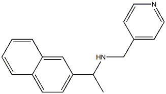 [1-(naphthalen-2-yl)ethyl](pyridin-4-ylmethyl)amine Structure