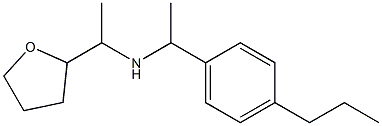 [1-(oxolan-2-yl)ethyl][1-(4-propylphenyl)ethyl]amine 结构式