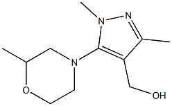 [1,3-dimethyl-5-(2-methylmorpholin-4-yl)-1H-pyrazol-4-yl]methanol,,结构式