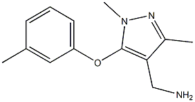 [1,3-dimethyl-5-(3-methylphenoxy)-1H-pyrazol-4-yl]methanamine