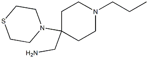 [1-propyl-4-(thiomorpholin-4-yl)piperidin-4-yl]methanamine Struktur