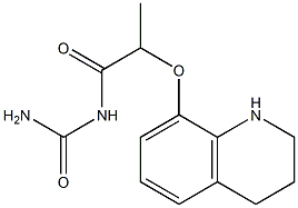 [2-(1,2,3,4-tetrahydroquinolin-8-yloxy)propanoyl]urea Structure