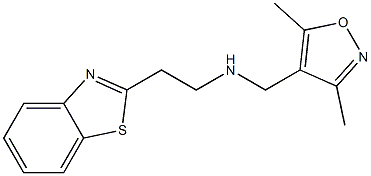 [2-(1,3-benzothiazol-2-yl)ethyl][(3,5-dimethyl-1,2-oxazol-4-yl)methyl]amine|