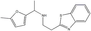 [2-(1,3-benzothiazol-2-yl)ethyl][1-(5-methylfuran-2-yl)ethyl]amine Struktur